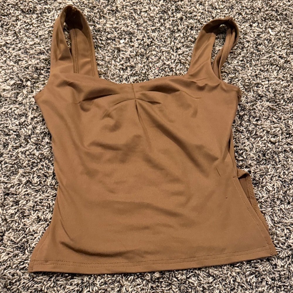 Brown Sleeveless Women's Top